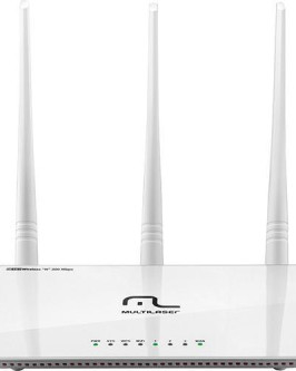 Roteador Wireless Multilaser 300Mbps 4 Portas 3 Antenas