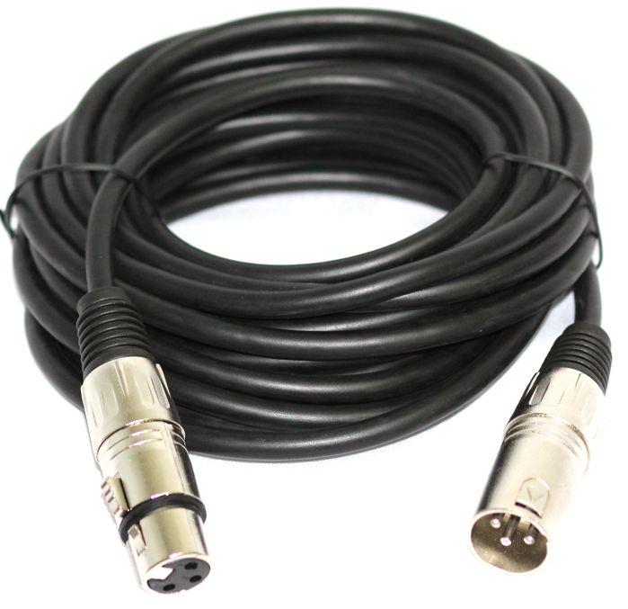 Cabo microfone 5 metros XLR canon balanceado macho e femea