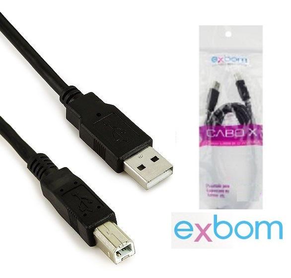 Cabo Usb Para Impressora Universal 3 metros 2.0